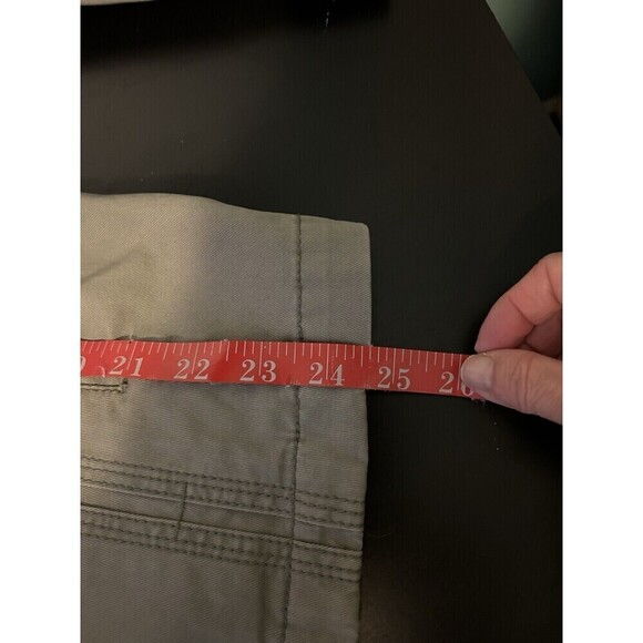 VTG Chicos L khaki Canvas Military Artsy Embellish Jewel Button denim jacket - Picture 7 of 7